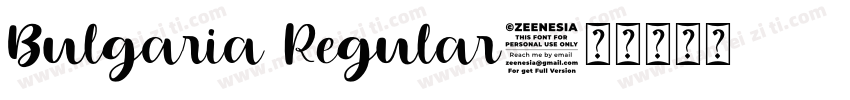 Bulgaria Regular字体转换